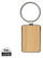RCS gerecycled zinc alloy rechthoekige sleutelhanger