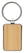 RCS gerecycled zinc alloy rechthoekige sleutelhanger
