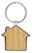 RCS huissleutelhanger van gerecycled zinc alloy met bamboe