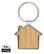 RCS huissleutelhanger van gerecycled zinc alloy met bamboe
