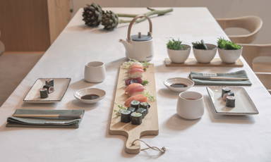 Ukiyo Aware™ 180gr recycled katoenen tafelkleed 250x140cm