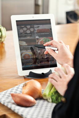 Chef tablet standaard met touchpen