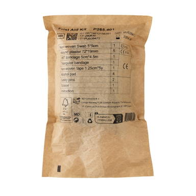 RCS gerecycled nubuck PU etui mailable EHBO-set
