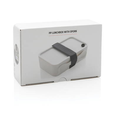 PP lunchbox met spork