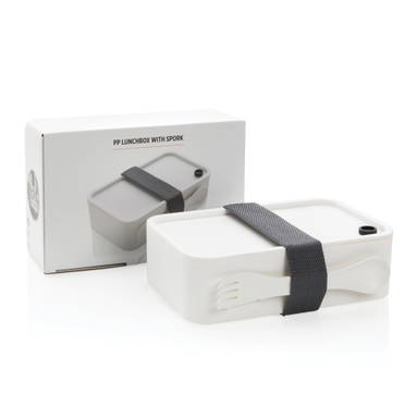 PP lunchbox met spork