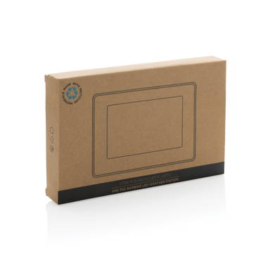 Utah RCS recycled plastic bamboe LED-klok