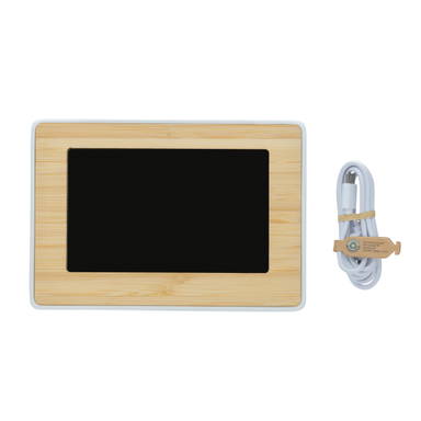Utah RCS recycled plastic bamboe LED-klok