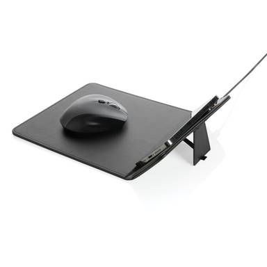 Swiss Peak RCS gerecycled PU 10W draadloze oplader muismat