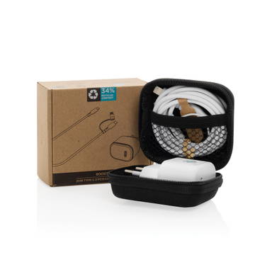 Boost RCS gereycled PET 20W type C 2-delige oplaadset