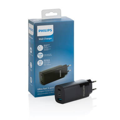 Philips Ultra snelle 3-poorts USB oplader 65W