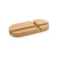 Bamboo tablet and phone stand