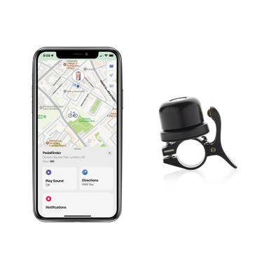 Pedalfinder fietsbel met wereldwijd lokaliseren