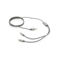 3-in-1 gevlochten nylon kabel