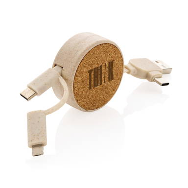 Kurk 6-in-1 oprolbare kabel