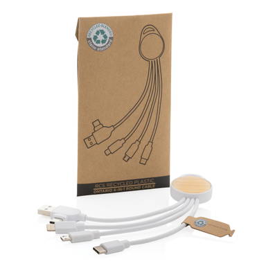 RCS gerecycled plastic Ontario 6-in-1 ronde kabel