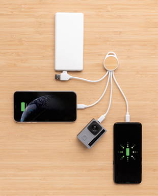 RCS gerecycled plastic Ontario 6-in-1 ronde kabel