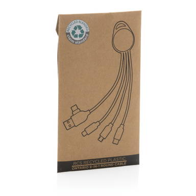 RCS gerecycled plastic Ontario 6-in-1 ronde kabel