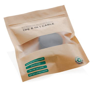 RCS standaard recycled plastic and TPE 6-in-1 kabel