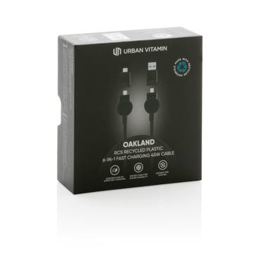 Oakland 1.2meter RCS rplastic 6-in-1 fast charging 45W kabel