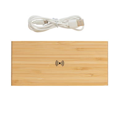 Bamboe alarmklok met 5W draadloze oplader