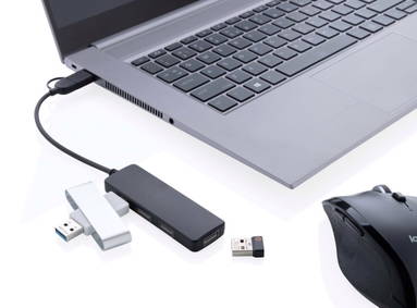 RCS gerecyclede plastic USB-hub met dual input