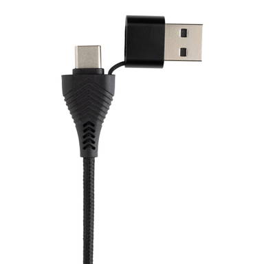 Link RCS gerecycled plastic en bamboe dubbeleUSB-hub