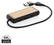 Link RCS gerecycled plastic en bamboe dubbeleUSB-hub