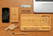 Bamboe desk organizer met 5W draadloze oplader