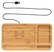 Bamboe desk organizer met 5W draadloze oplader