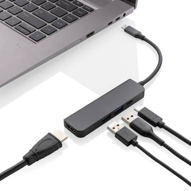 Terra RCS gerecycled aluminium hub met HDMI input