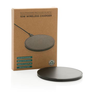 RCS standaard recycled plastic 10W draadloze lader
