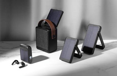 Skywave RCS gerecyclede kunststof zonne-powerbank 10000 mAh
