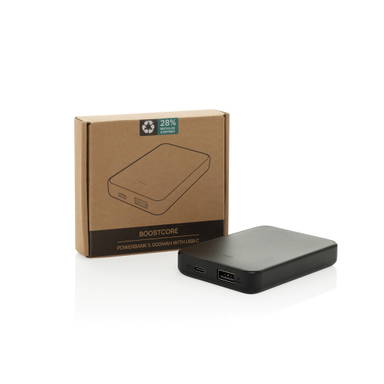 Boostcore RCS recycled plastic powerbank 5.000mAh met USB C