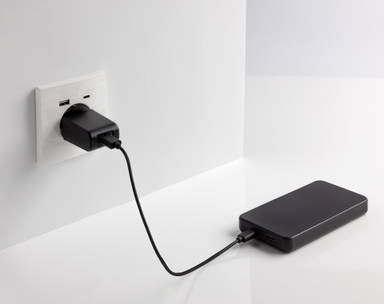 Boostcore RCS recycled plastic powerbank 10.000mAh met USB