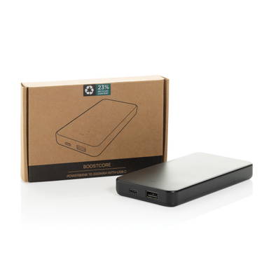 Boostcore RCS recycled plastic powerbank 10.000mAh met USB