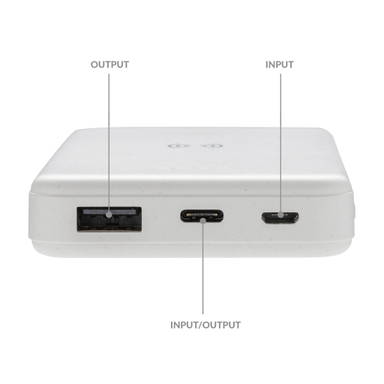 RCS gerecycled plastic 5.000 mAh 5W draadloze powerbank