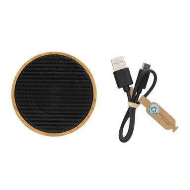 RCS gereycled plastic en bamboe 3W draadloze luidspreker