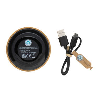 RCS gereycled plastic en bamboe 3W draadloze luidspreker