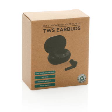 RCS standaard recycled plastic TWS oordoppen
