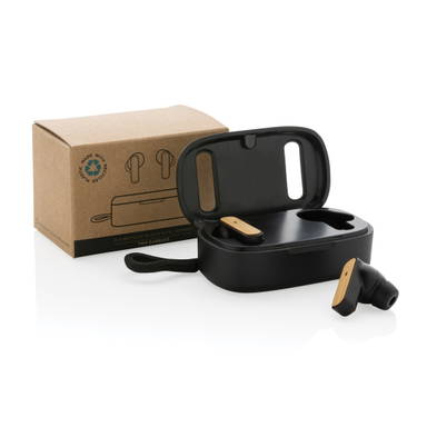 RCS gerecycled plastic & bamboe TWS oordoppen