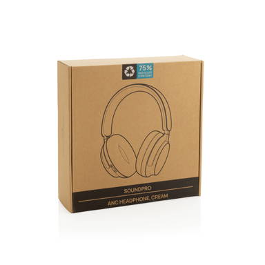 Soundpro RCS gerecycled plastic ANC-hoofdtelefoon