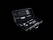 12-delige barbecue set in aluminium koffer