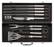 12-delige barbecue set in aluminium koffer