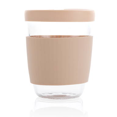 Ukiyo borosilicaat glas met siliconen deksel en sleeve