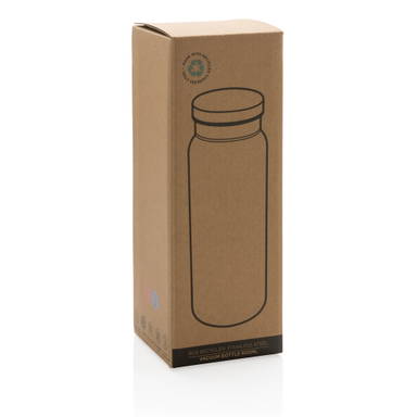RCS gerecycled roestvrijstalen vacuümfles 600ML