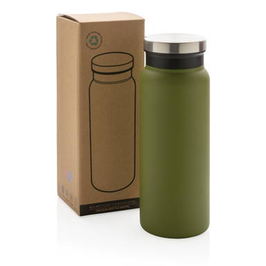 RCS gerecycled roestvrijstalen vacuümfles 600ML