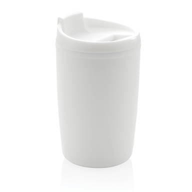 GRS gerecycled PP beker met klapdeksel