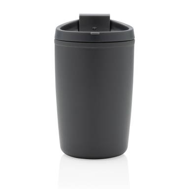 GRS gerecycled PP beker met klapdeksel