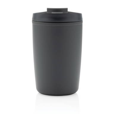 GRS gerecycled PP beker met klapdeksel