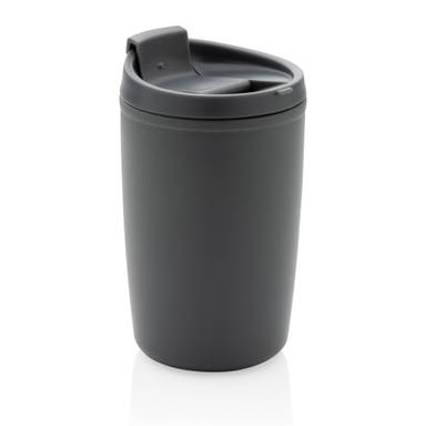 GRS gerecycled PP beker met klapdeksel